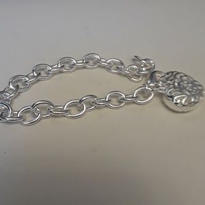 Silver heart bracelet